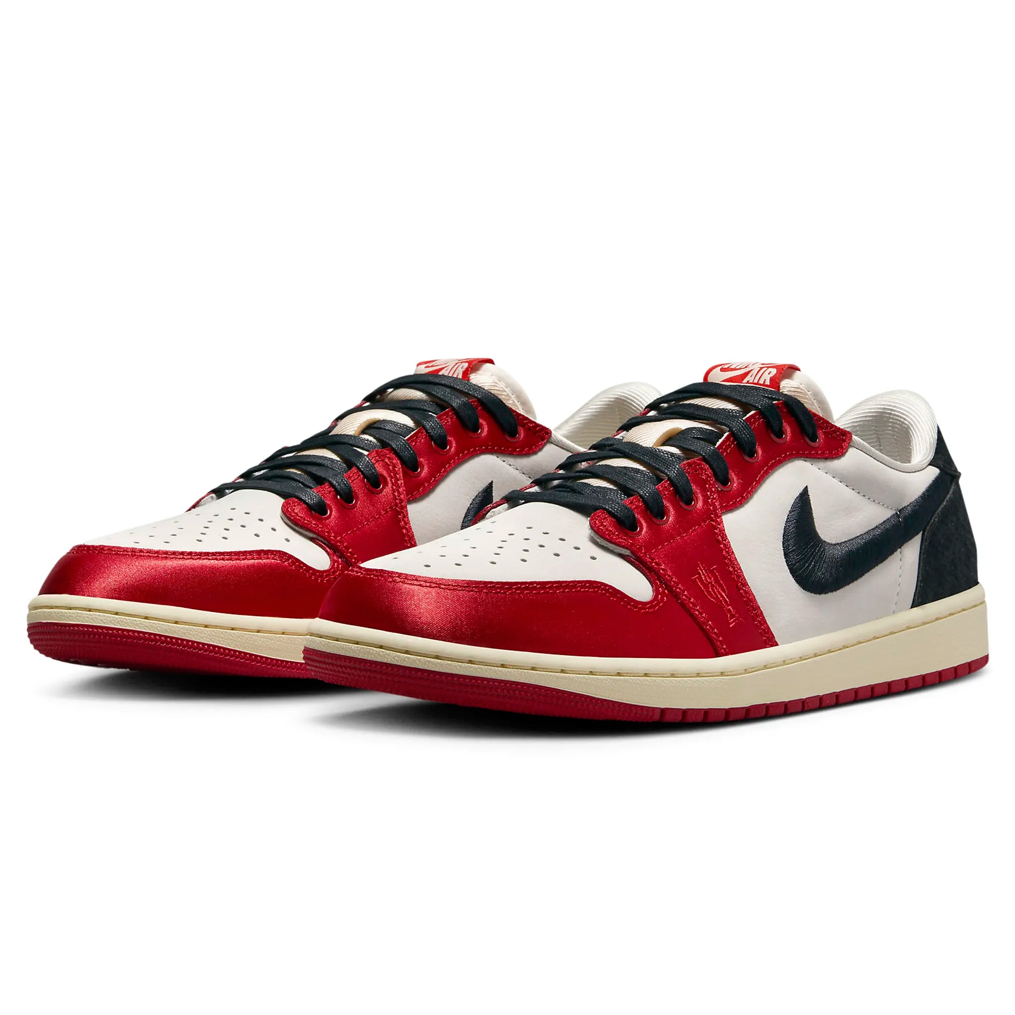 Front view of Air Jordan 1 Retro Low OG x Trophy Room Rookie Card Away